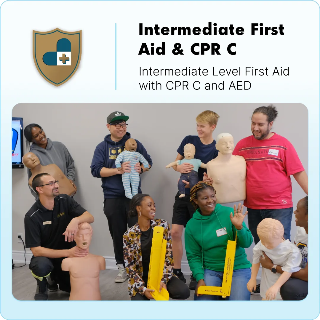 Intermediate First Aid and CPR C + AED