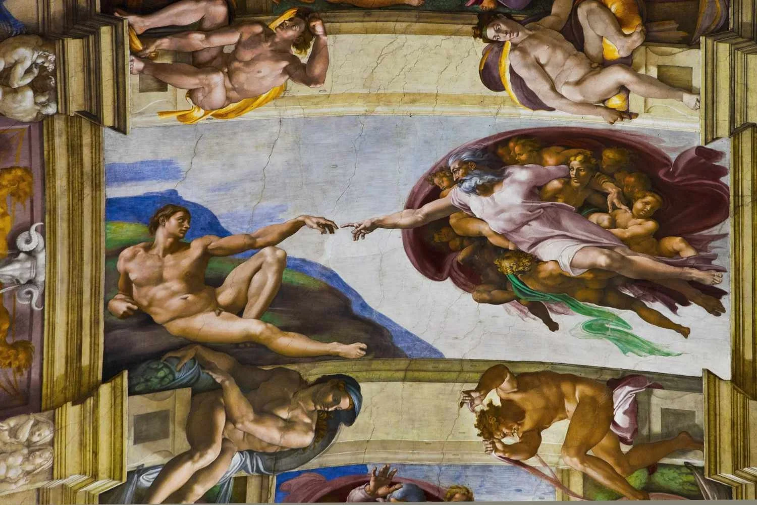 Michelangelo's iconic fresco ‘The Creation of Adam’ - one of the most famous paintings of the Renaissance period