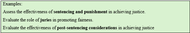 Crime essay questions