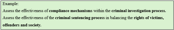 Sample crime questions