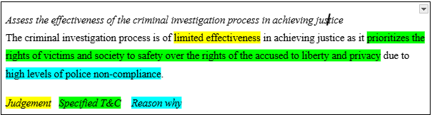 Crime thesis statement