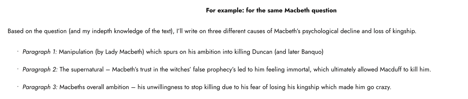 Macbeth thesis statement