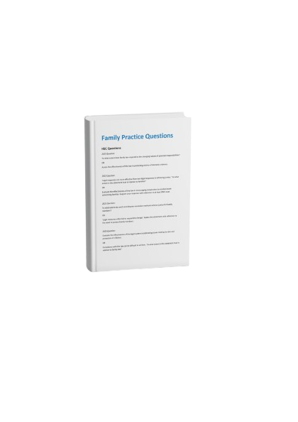 Student working through a Pinnacle practice questions booklet