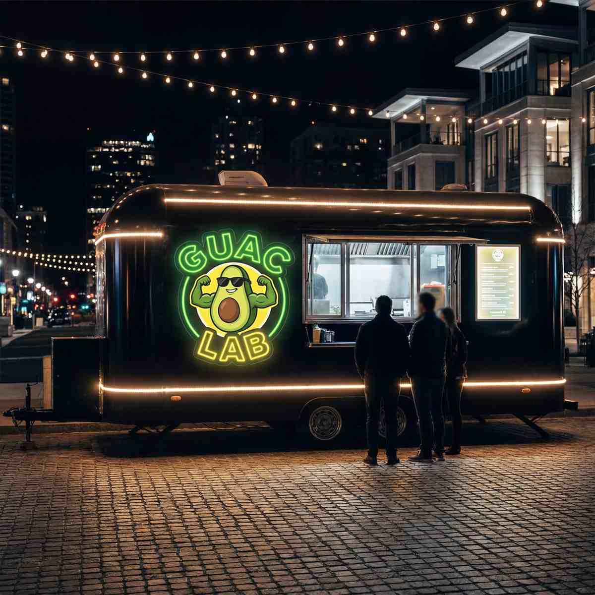 image of outdoor dining experience (for a food truck)