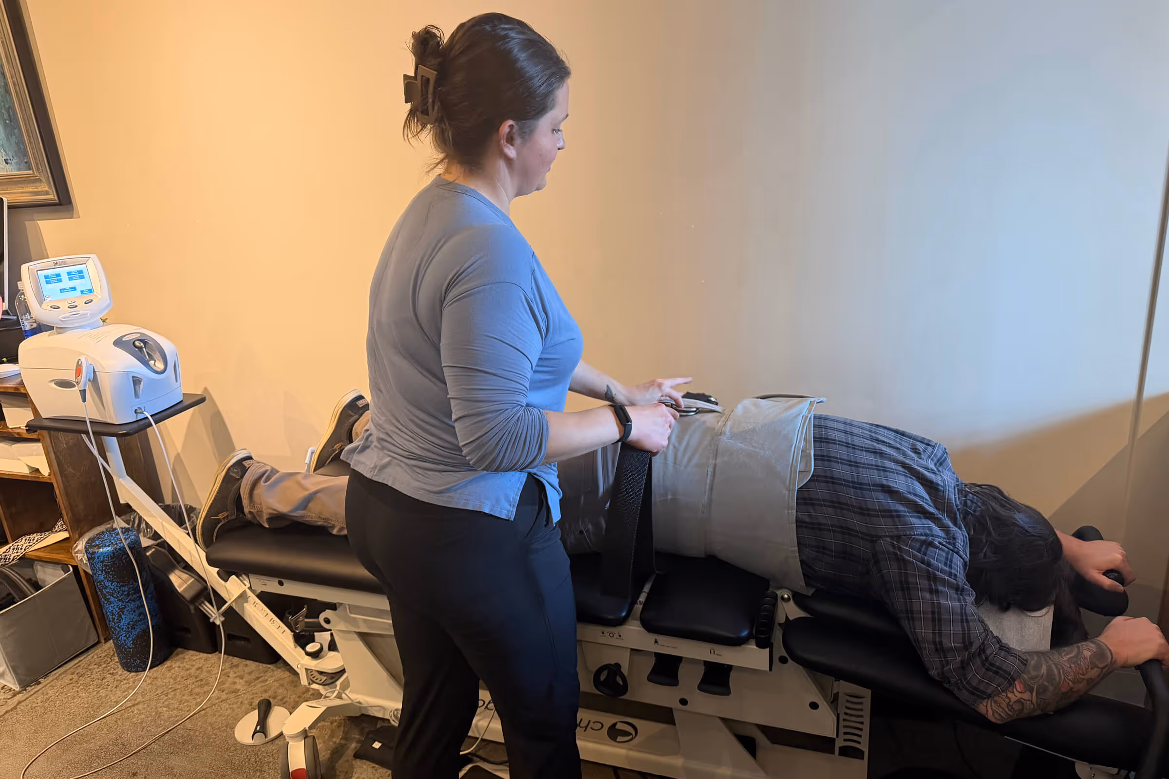 Natural and holistic health care approach with chiropractic and alternative medicine techniques