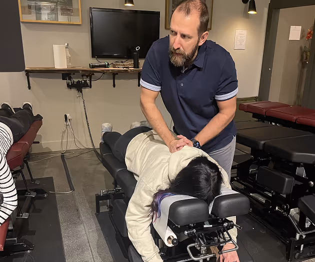 Happy child during pediatric chiropractic visit at Thrive Wellness Center Fayetteville