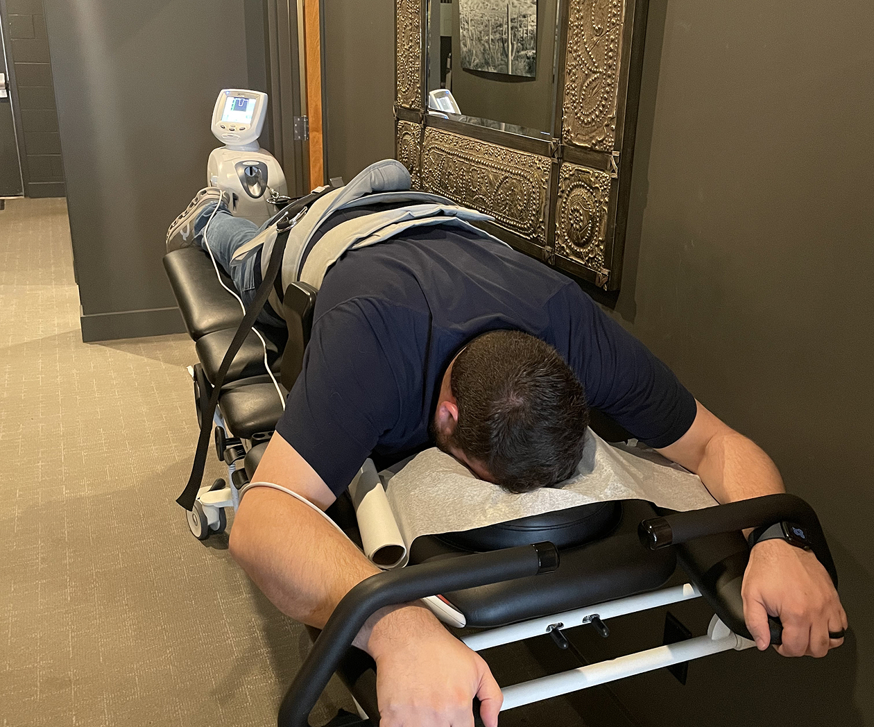 Spinal decompression therapy session at Thrive Wellness Center Fayetteville AR