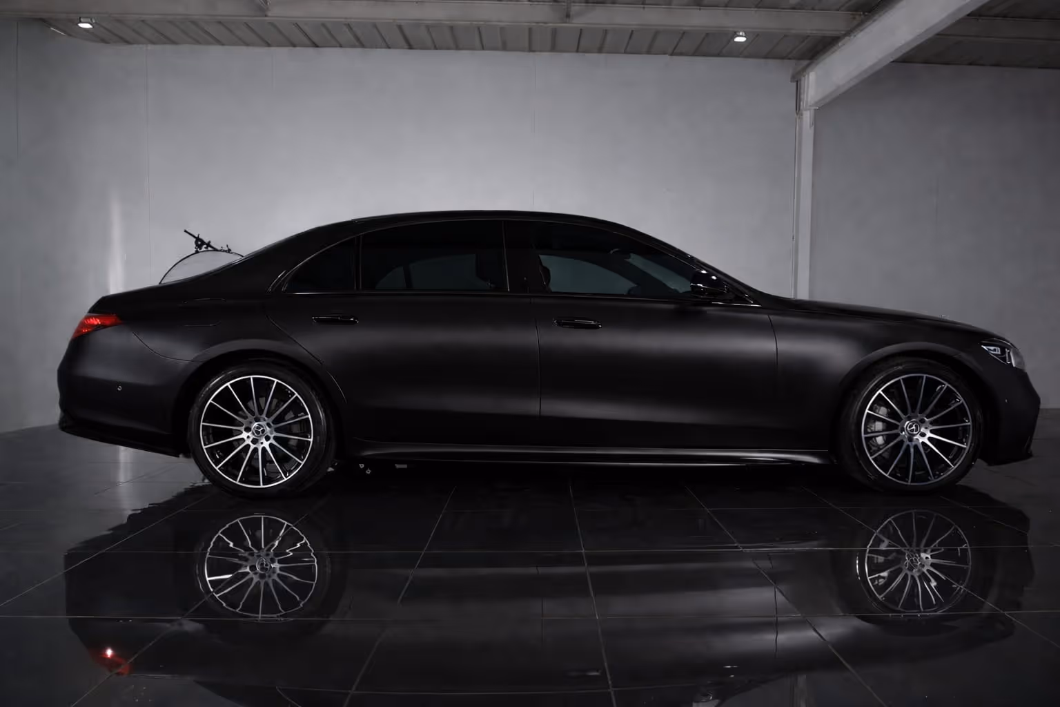 Black luxury car