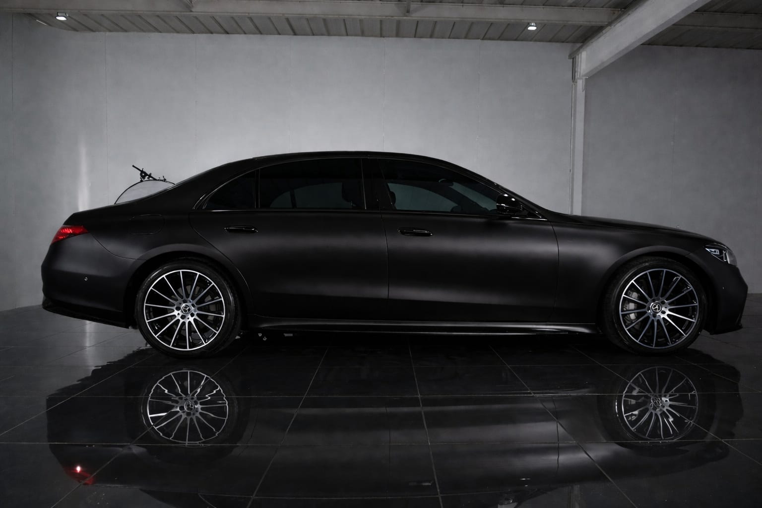 Black luxury car