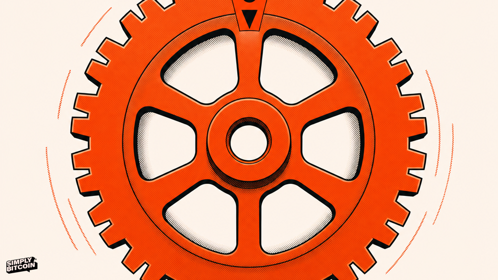 A self turning gear with no hand on it, marked with counting notches toward an automatic reset.