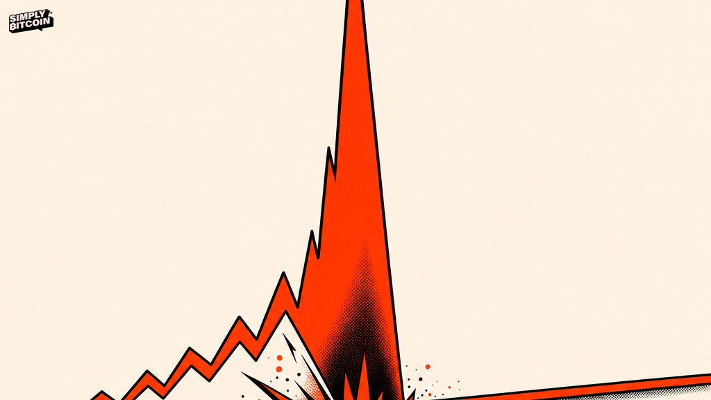 A sharp brief spike on a chart beside a long, gently declining line that keeps going off the edge of the frame.