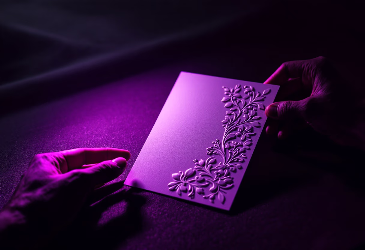 image of unique wedding invitation design