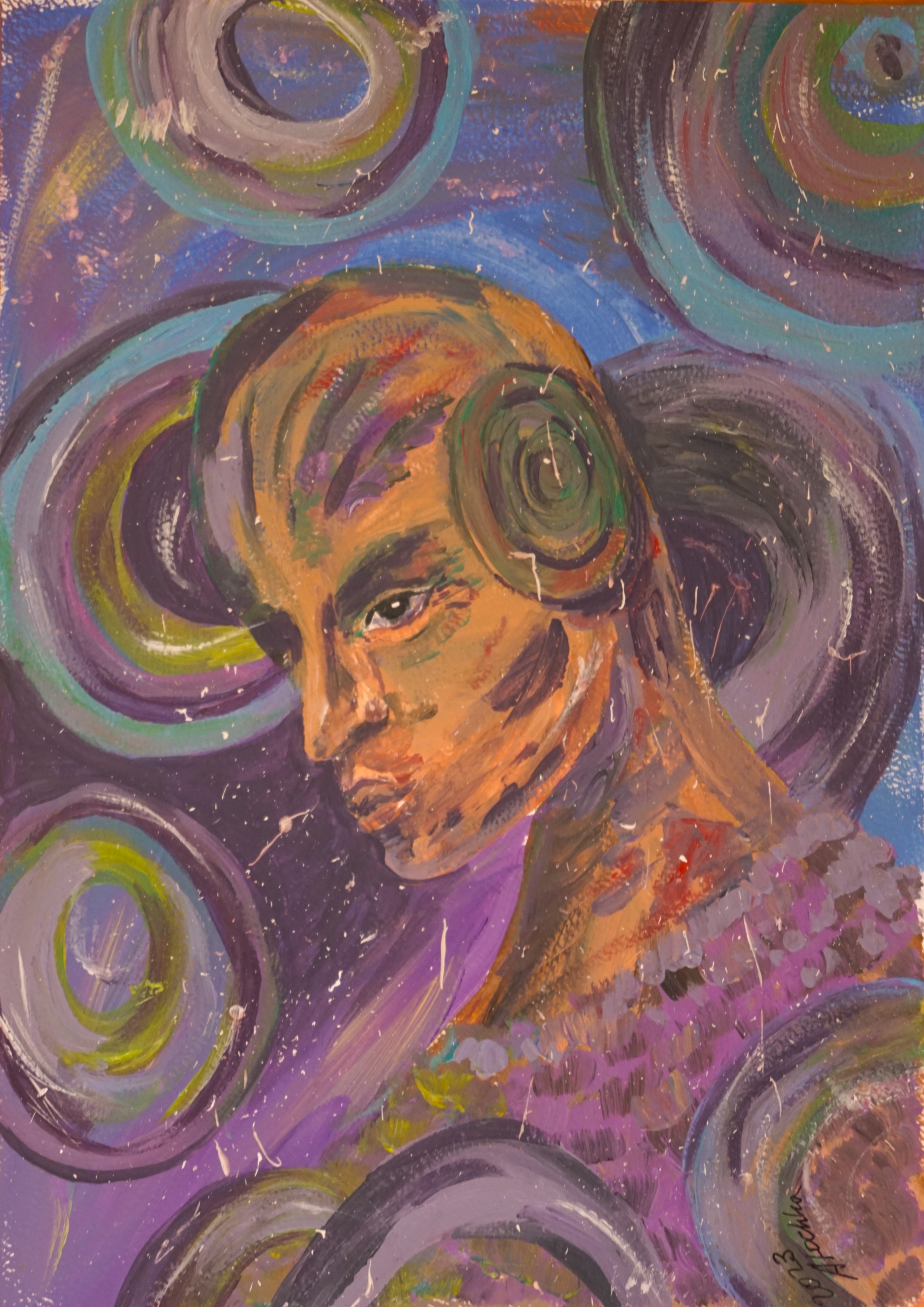 [background image] image of founder at work (for an interior design firm)