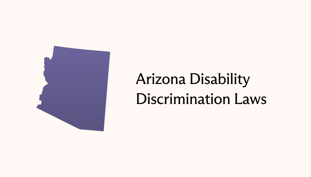 Shape in the state of Arizona with the article's title to the right.
