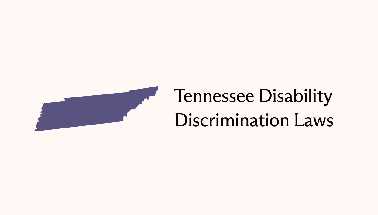 Shape of the state of Tennessee with the article's title to the right.