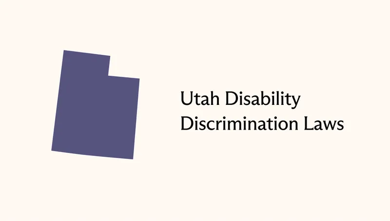 Shape of the state of Utah with the article's title to the right.