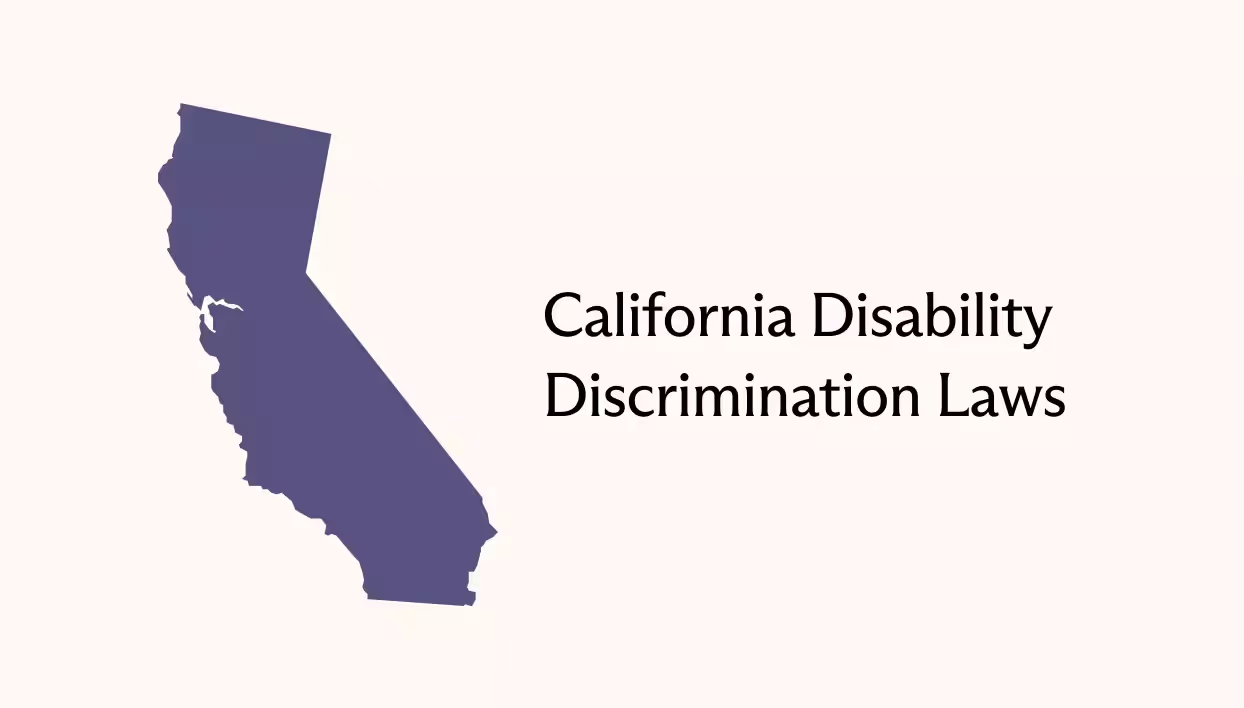 Shape in the state of California with the article's title to the right.