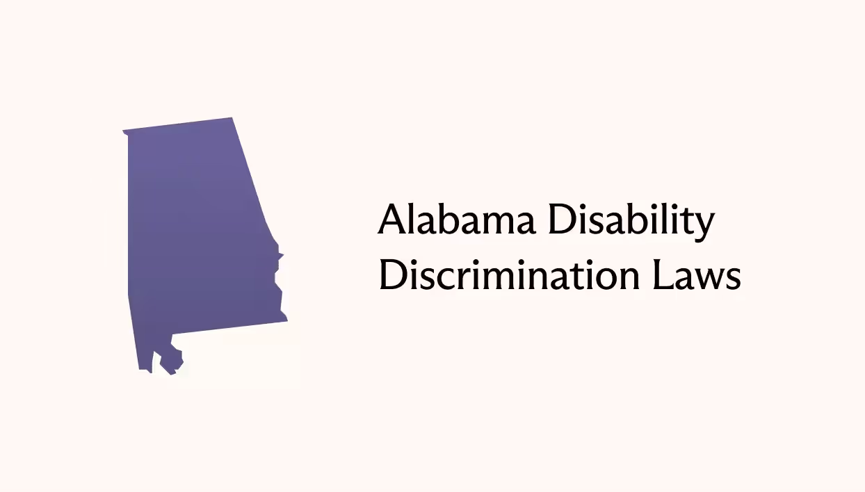 Shape in the state of Alabama with the article's title to the right.