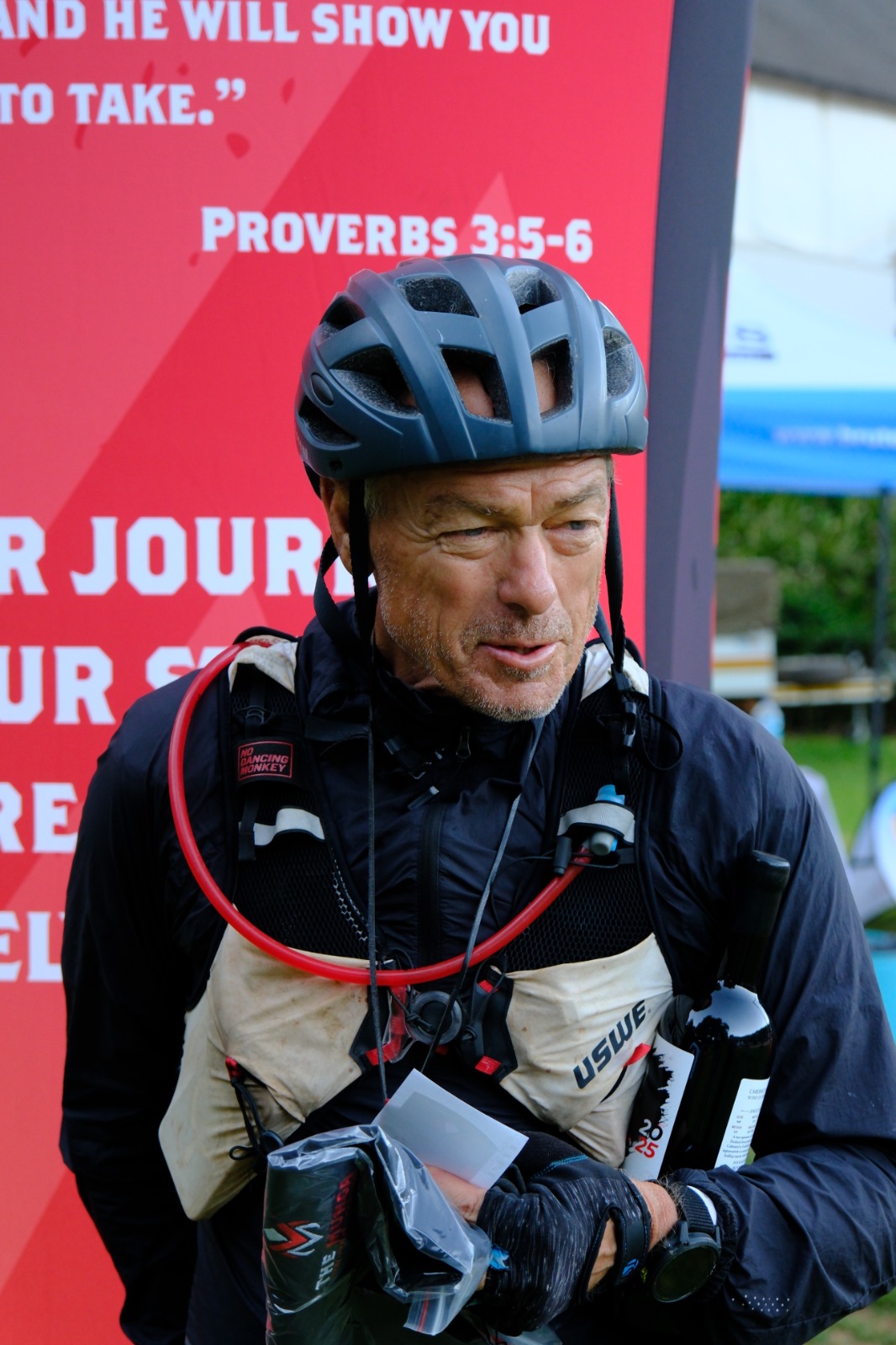 Deon Basson finishing the Munga 1000km race