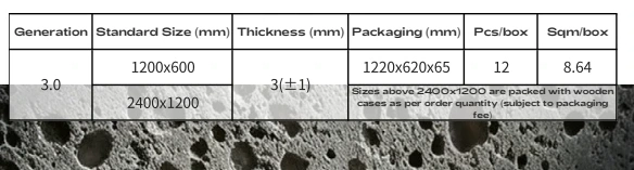 Lava Travertine — техническа таблица, Stone Resonance, страница 13. Отворете за увеличение.