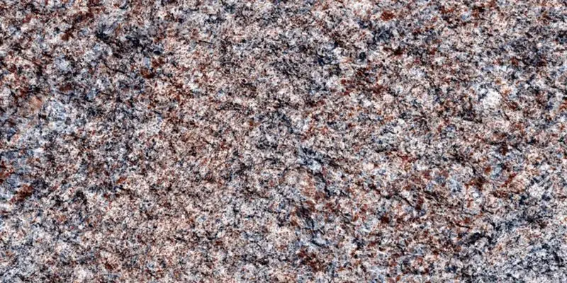 Bush Hammered — Multi Color Red