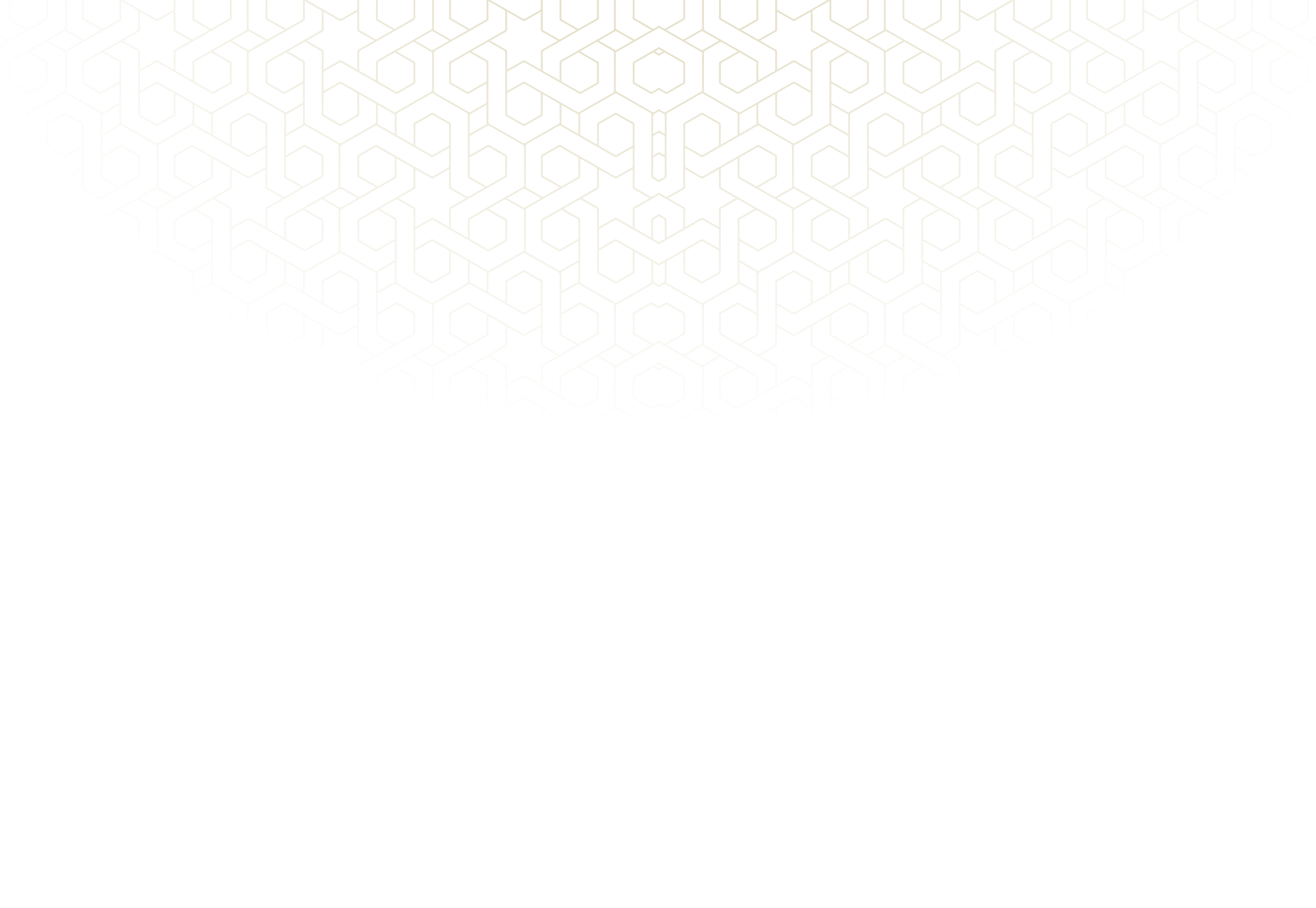 Detailed golden geometric pattern with interlocking shapes on a black circular background.