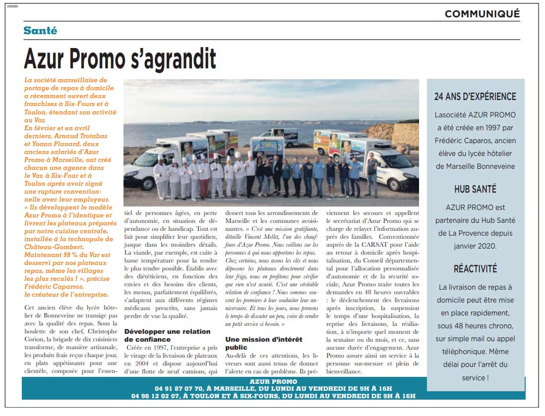 La provence parle de nous !