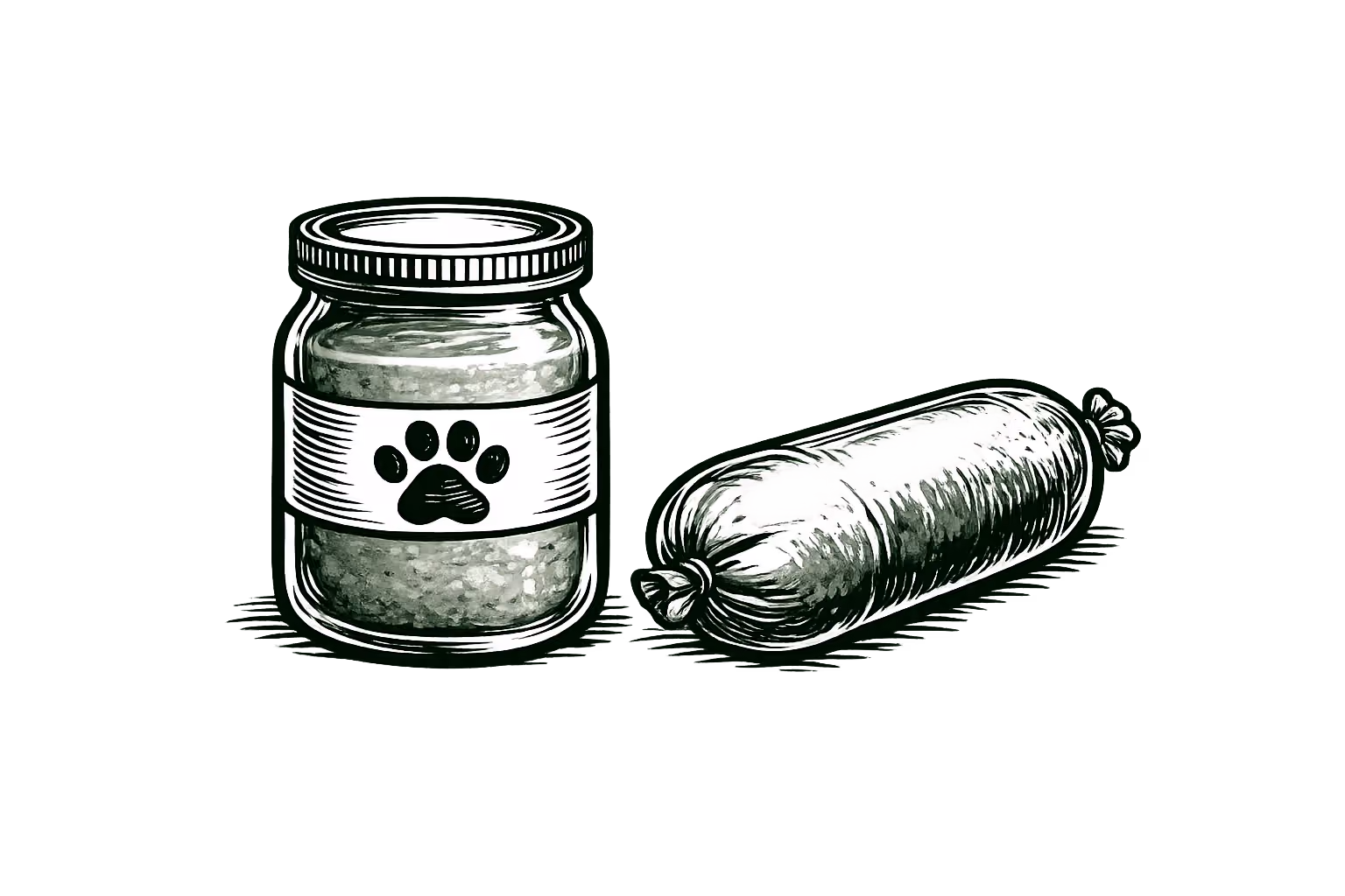 Haltbares Tierfutter im Sortiment