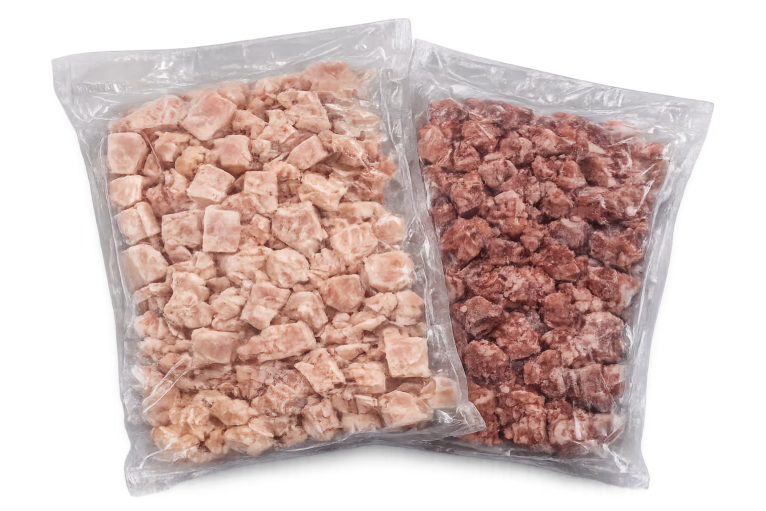 Gewürfeltes BARF-Frostfutter