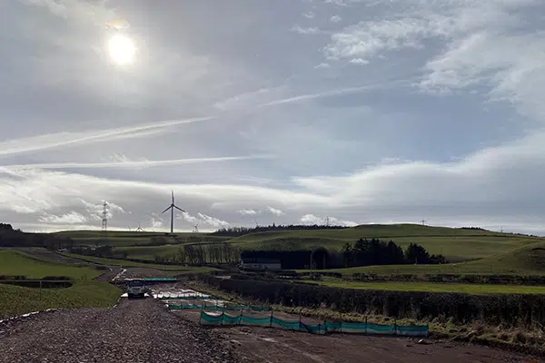 Farmland on a sunny day