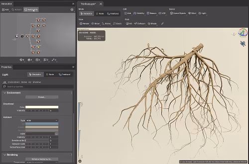 Foxtale Studio using SpeedTree for advance environment design and foliage.