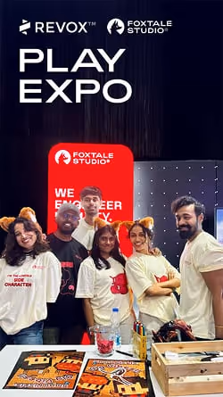 Foxtale Studio exhibiting at Sri Lanka’s largest game showcase, representing the local game development industry.