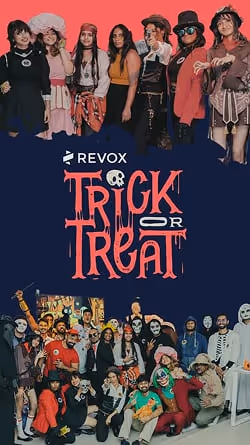 Creativity beyond game dev: The Foxtale Studio team celebrating Halloween in costume at the studio.