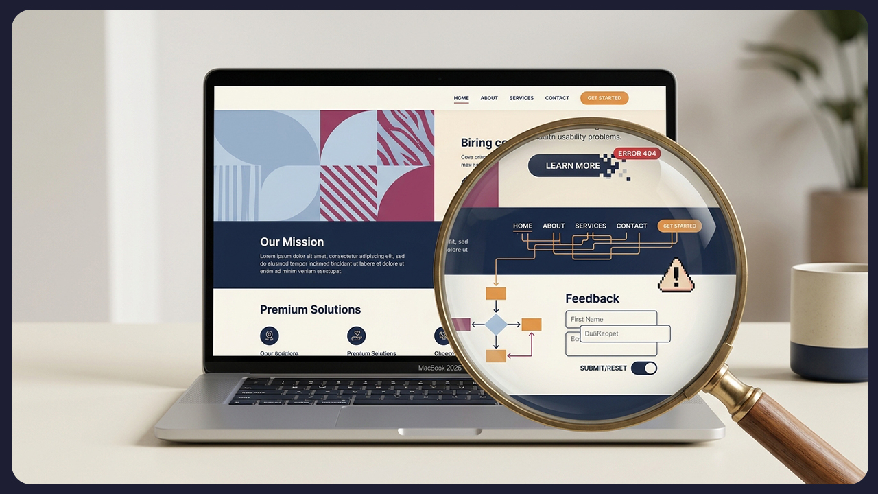 ux audit company website friction diagnosis