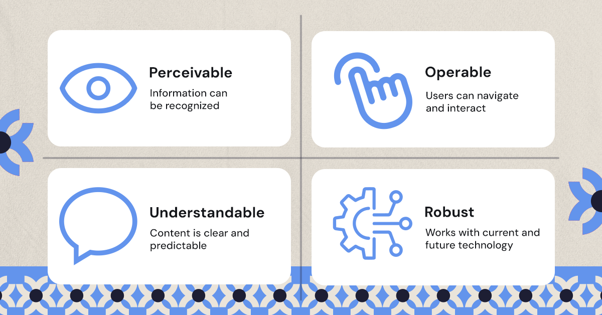 WCAG POUR principles accessibility framework