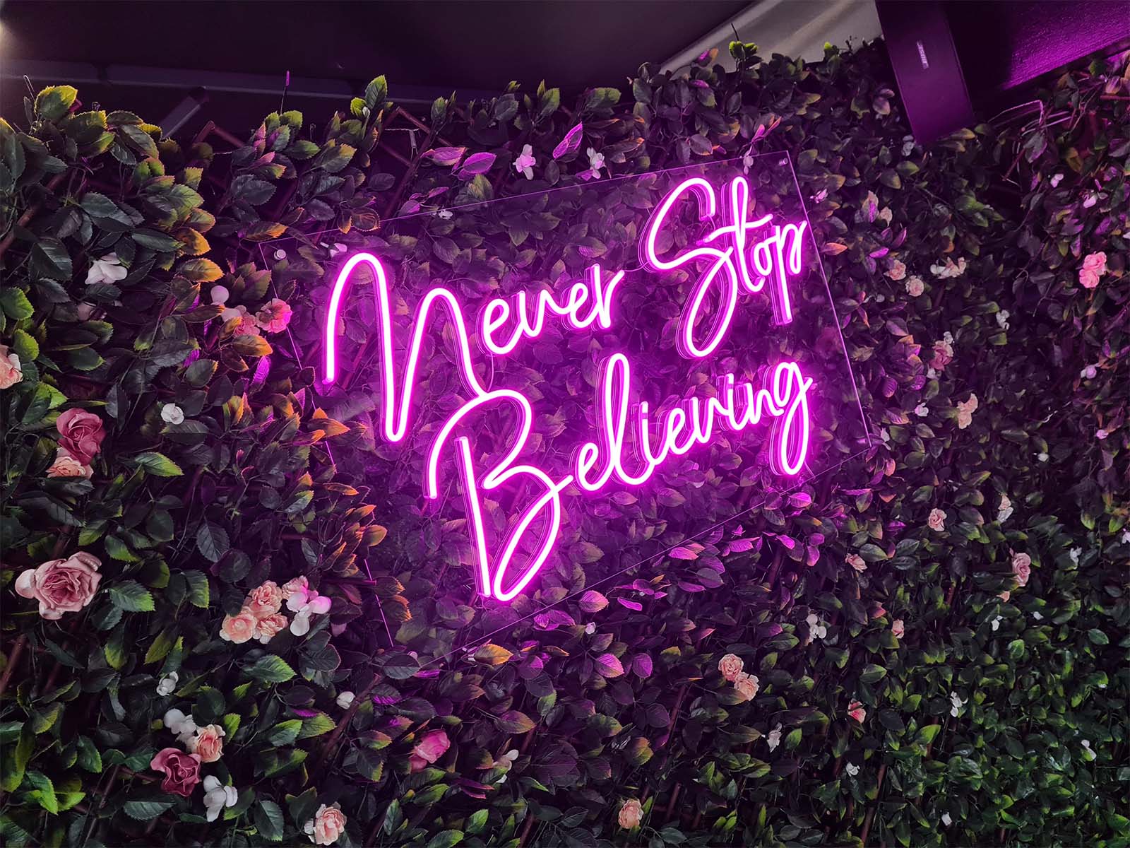 example of internal neon sign