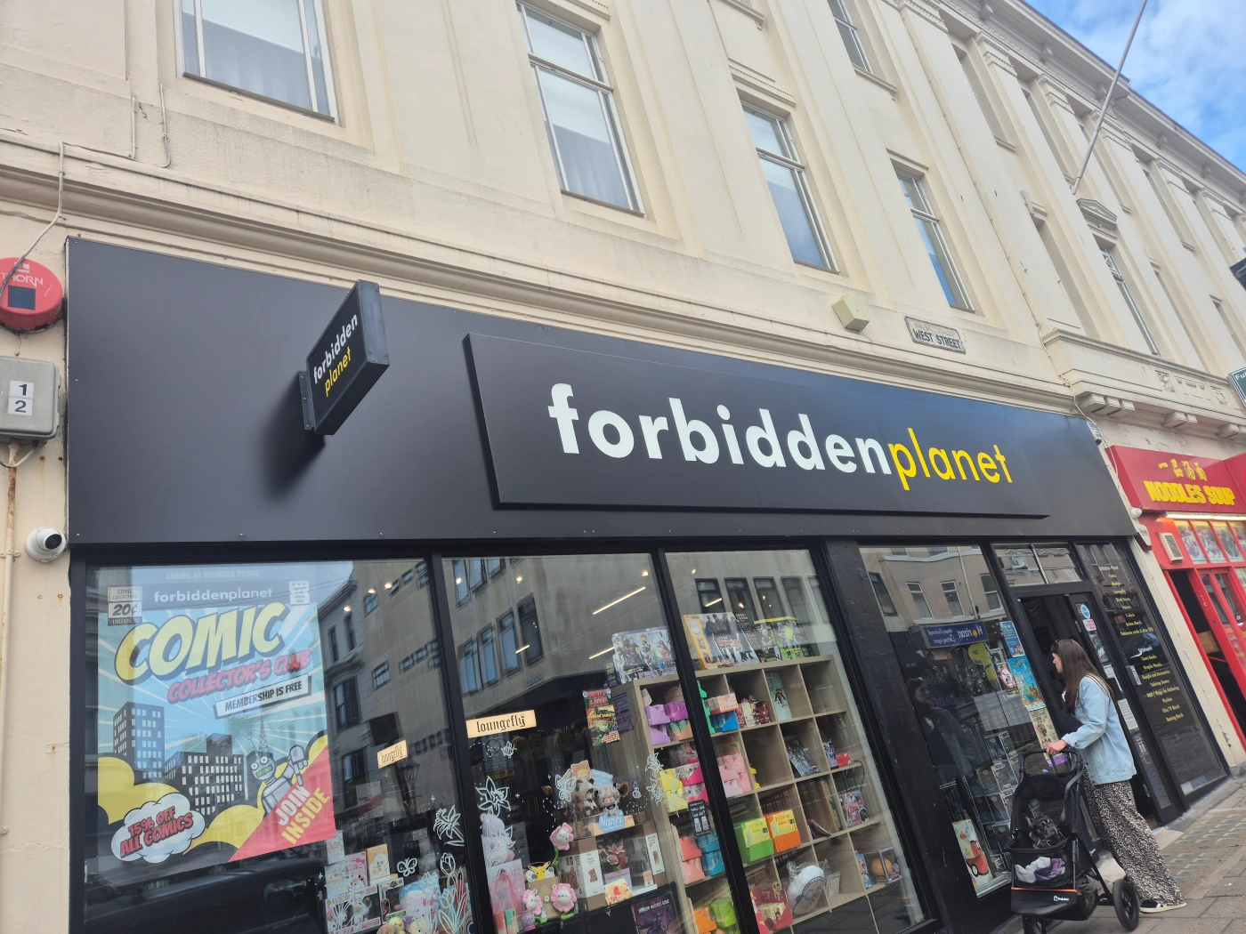 Forbidden Planet shopfront signage