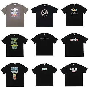 Bunch of Vetements Tees (40 Variants)
