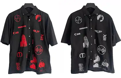 RAF Simons Consumed Button Up Shirt