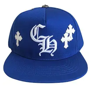 Chrome Hearts Blue Cross Patch Hat