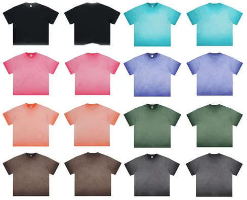 Cheap Unbranded Blank Washed Heavy Tees