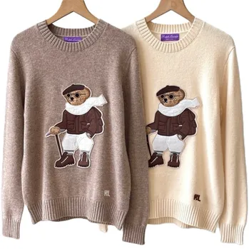 Polo Ralph Lauren Mountain Bear Cashmere Sweater (2 Variants)