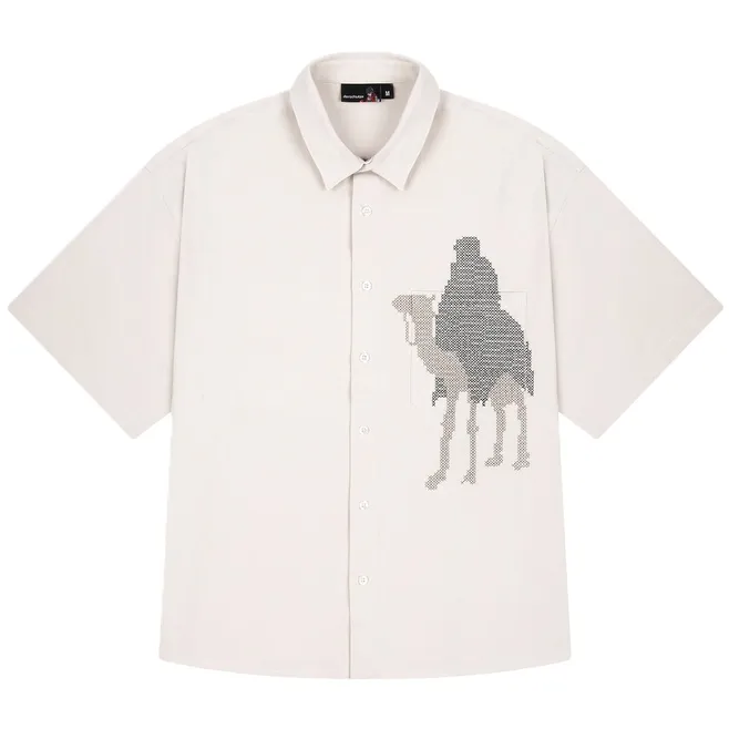 Derschutze Camel Button Up Shirt