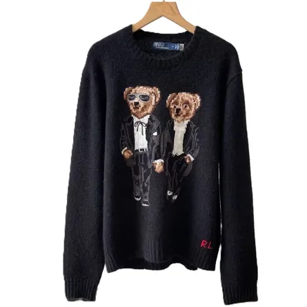 Polo Ralph Lauren Tuxedo Bear Wool Sweater