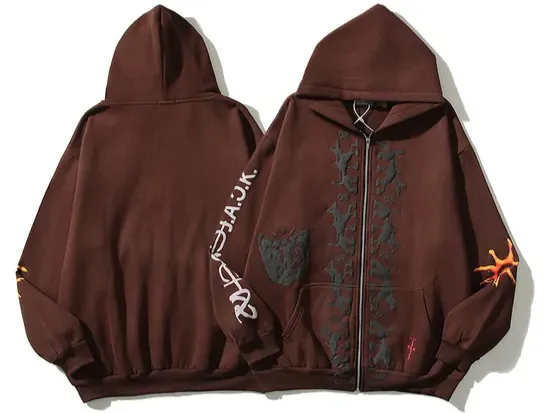 Travis Scott Reverse Dog Zip Up Hoodie
