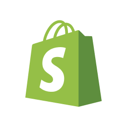 Shopify green shopping bag logo with a white 'S'.