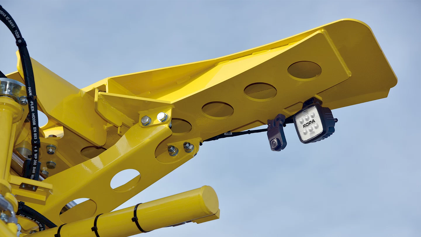 The camera for the recleaner on a ROPA Maus 6