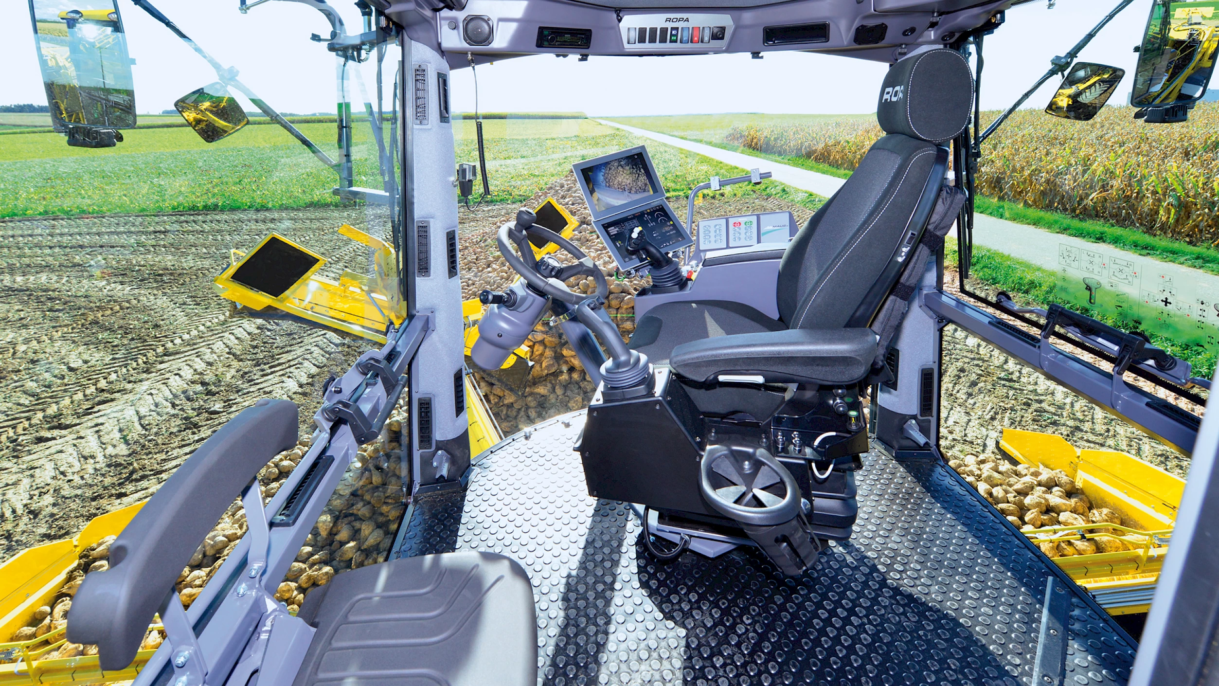 The cabin of the ROPA Maus 6