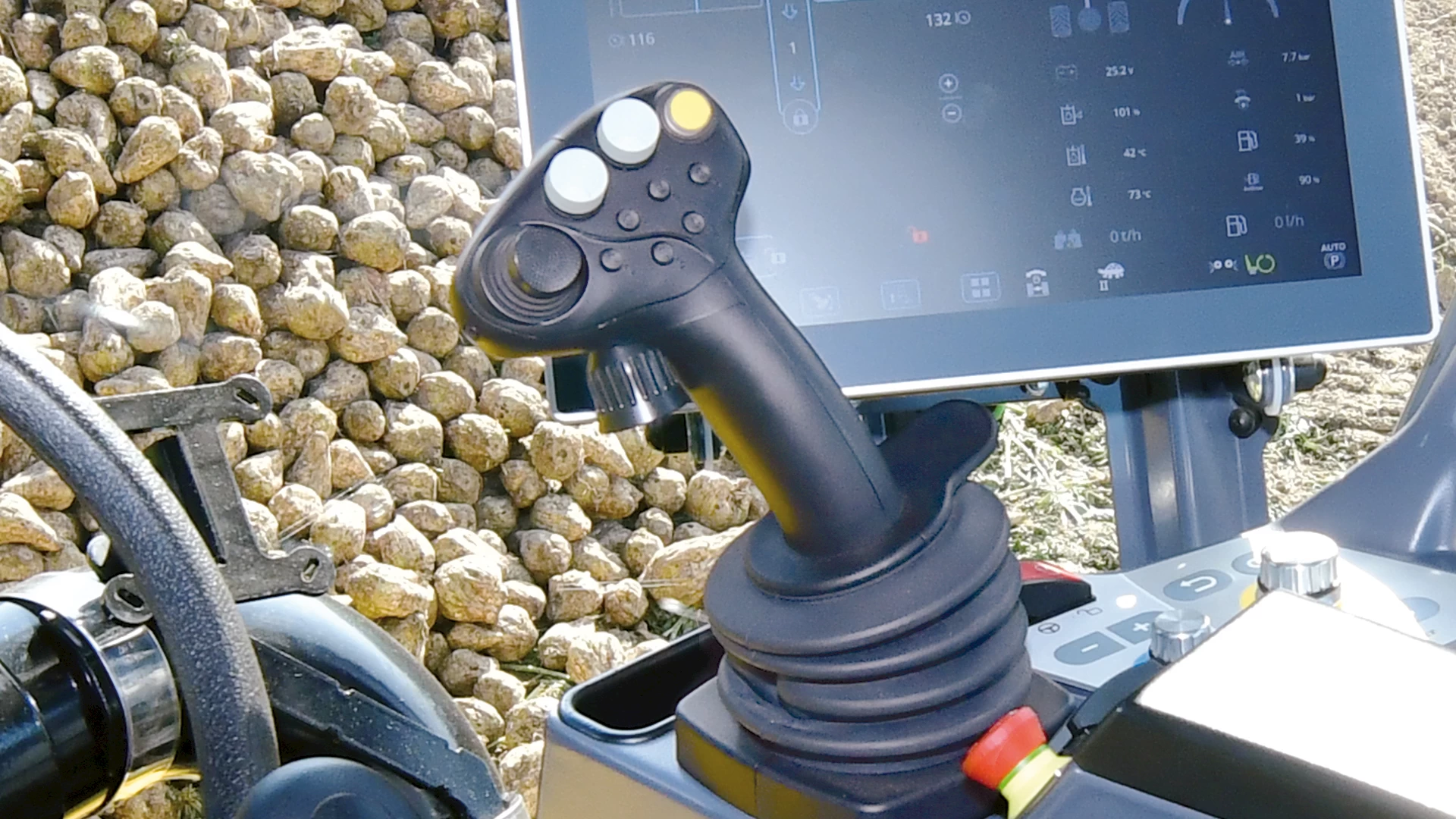The right-hand joystick control on the ROPA Maus 6