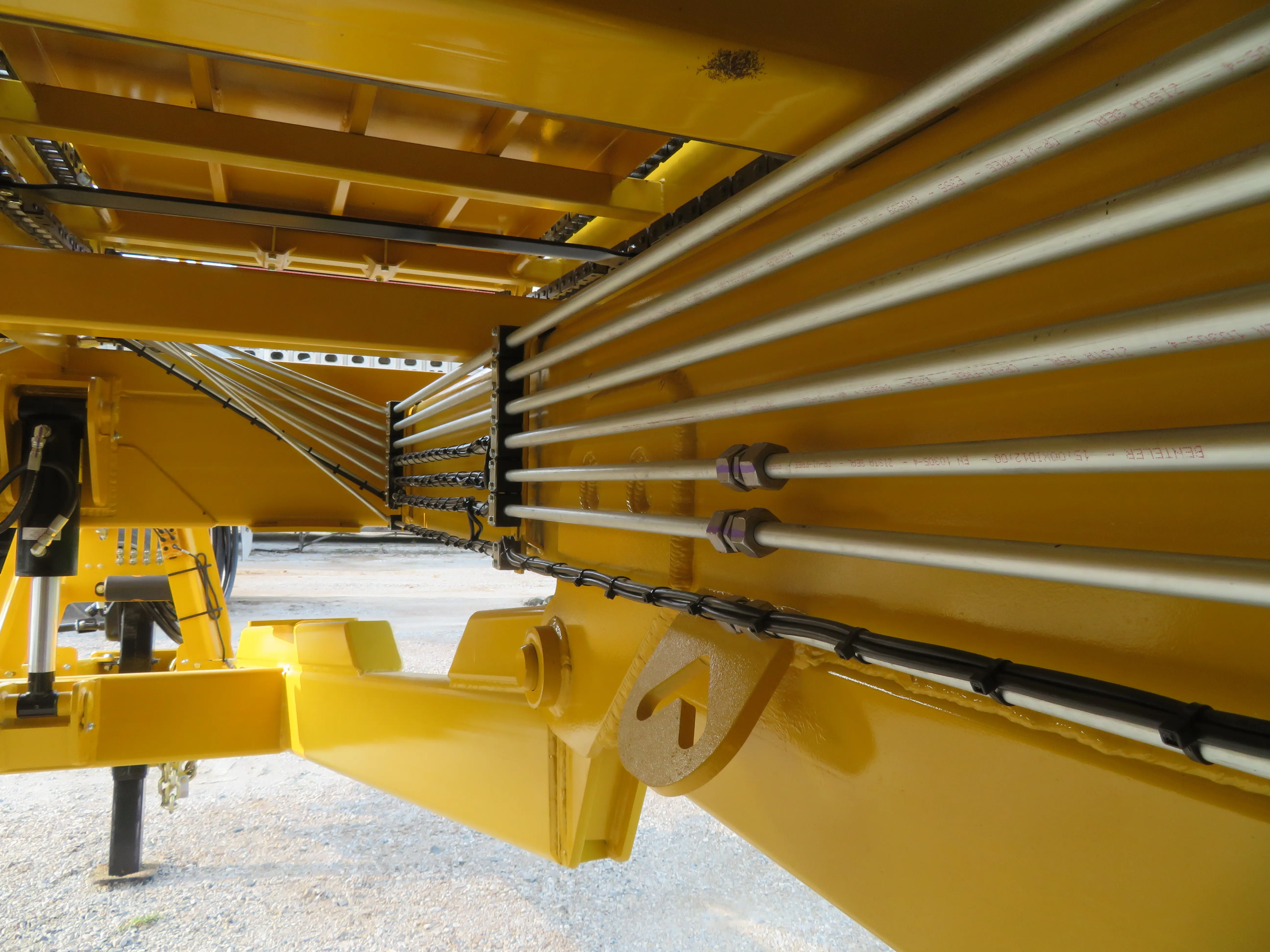 Big Bear nickel plated hydraulic pipe.